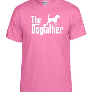 De Dogfather Beagle hond Logo grafische TShirt afbeelding 5