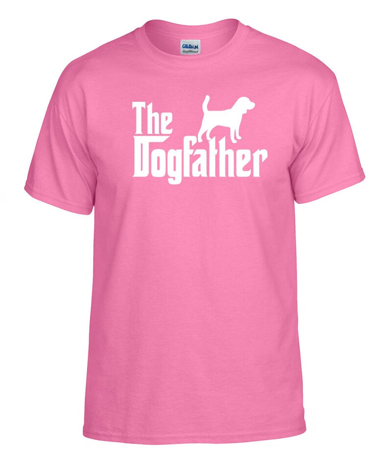 De Dogfather Beagle hond Logo grafische TShirt afbeelding 5