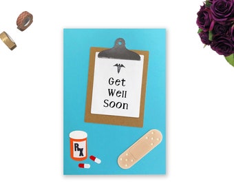 Get Well Soon | Feel Better Card | Greeting Card