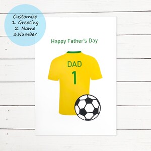 Soccer | Greeting Card | Birthday | Father&#39;s Day | Dad