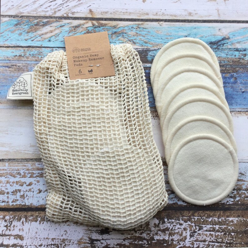 Organic Hemp Makeup Remover Rounds Face Wipes Organic Face Etsy UK