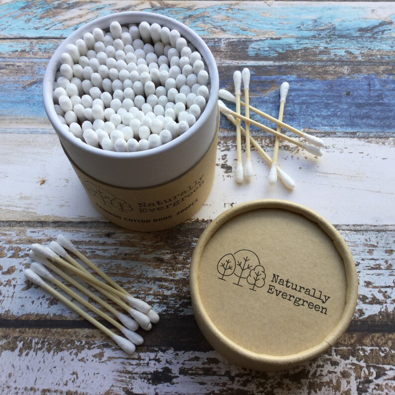 Bamboo Cotton Buds 500 Sticks With Eco Friendly Packaging Cotton Buds For Ear Cleaner And Swabs