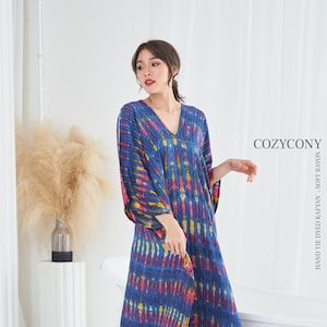 Colorful Tie Dye Kaftan (CKF47) Beach kaftan, Holiday, maxi Dress, Oversize, Loose fit, Summer dress, Resort dress, Party dress,Kaftan