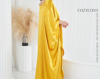 golden orb silk dress The Daniri Beaded and Satin Metallic Gold Dress – Flower's Dress Boutique main image 0