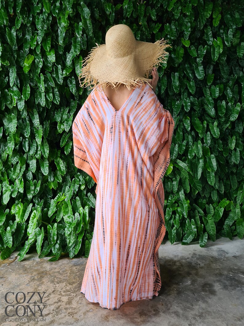 Loose fit Hand Tie Dye Kaftan CKF14 Boho Summer Beach kaftan Caftan Oversized Kaftan maxi Dress Resort dress Evening dress
