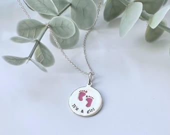 New Baby "It's a Girl" Pendant Sterling Silver 925, available on  chain