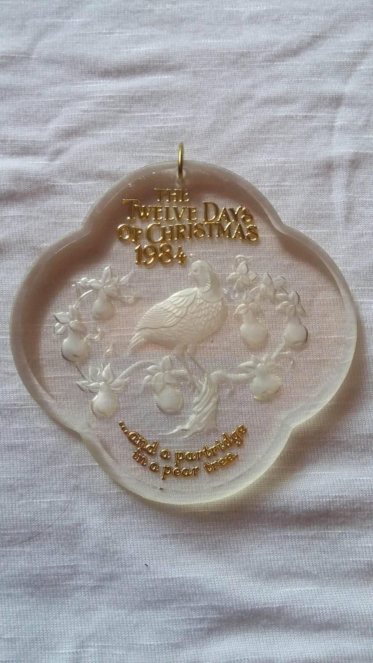 Twelve Days Of Christmas Acrylic Ornament Hallmark First In Etsy