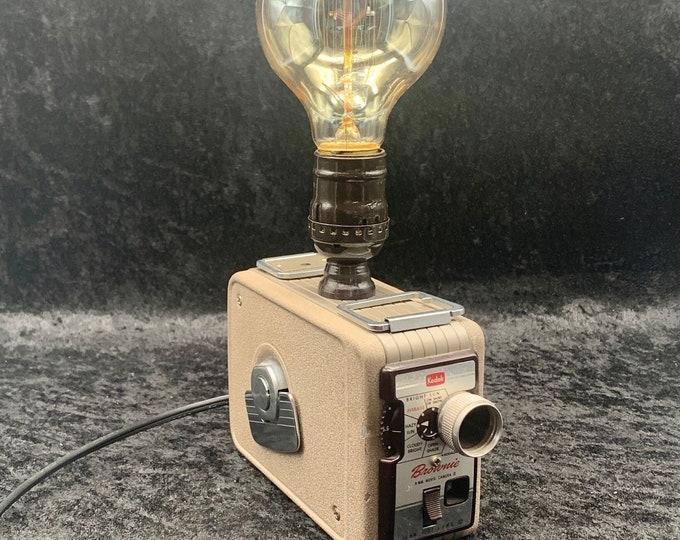 1960 Vintage Kodak 8mm Movie Camera Lamp Etsy