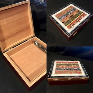 Zigarren-Humidor mit Zigarrenbandart