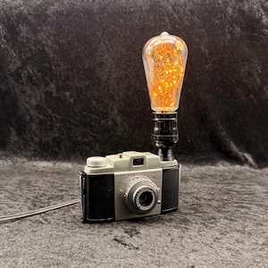 1949 Kodak Pony Kamera-Lampe mit runder Edison-Birne