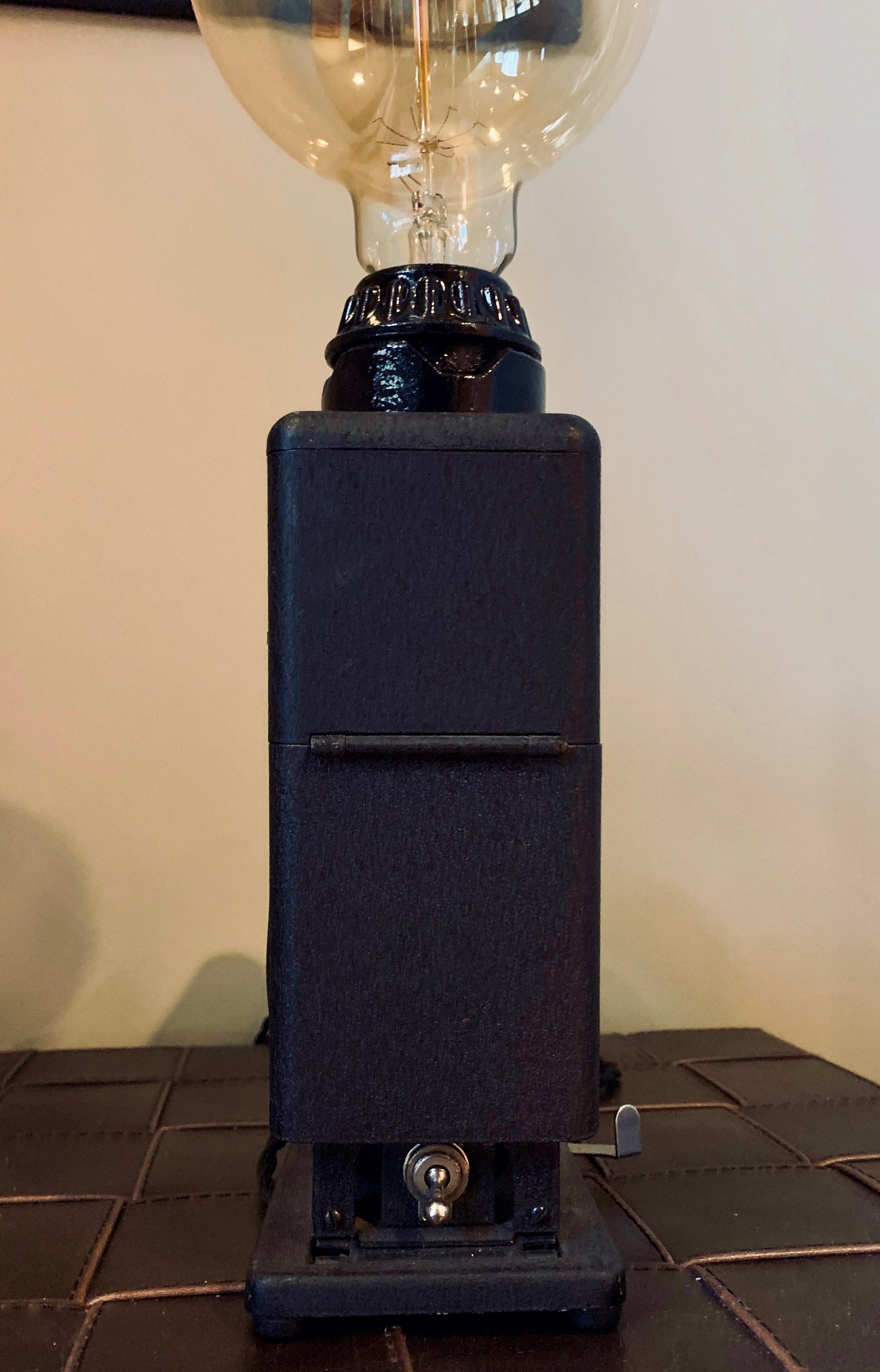 Vintage 1942 Film Projector Lamp with Large Edison Bulb Etsy