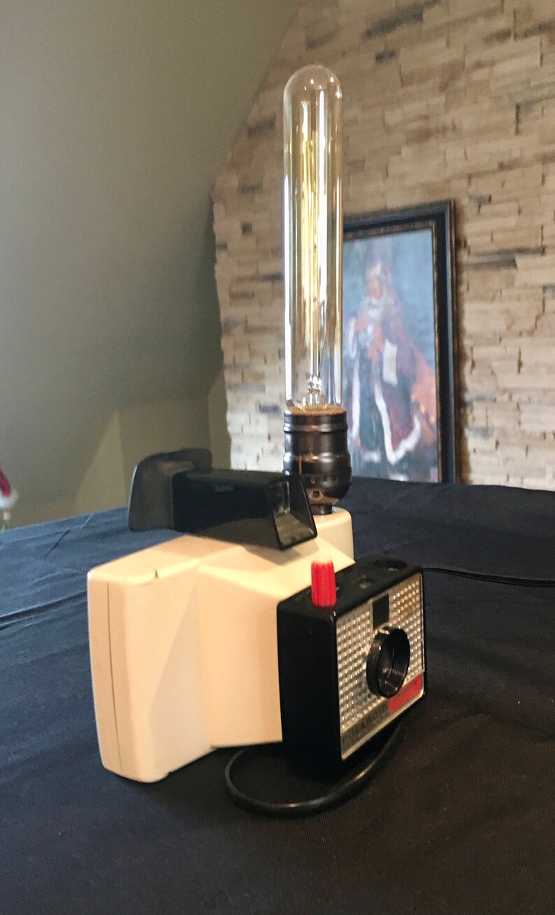Vintage Polaroid Land Camera Lamp