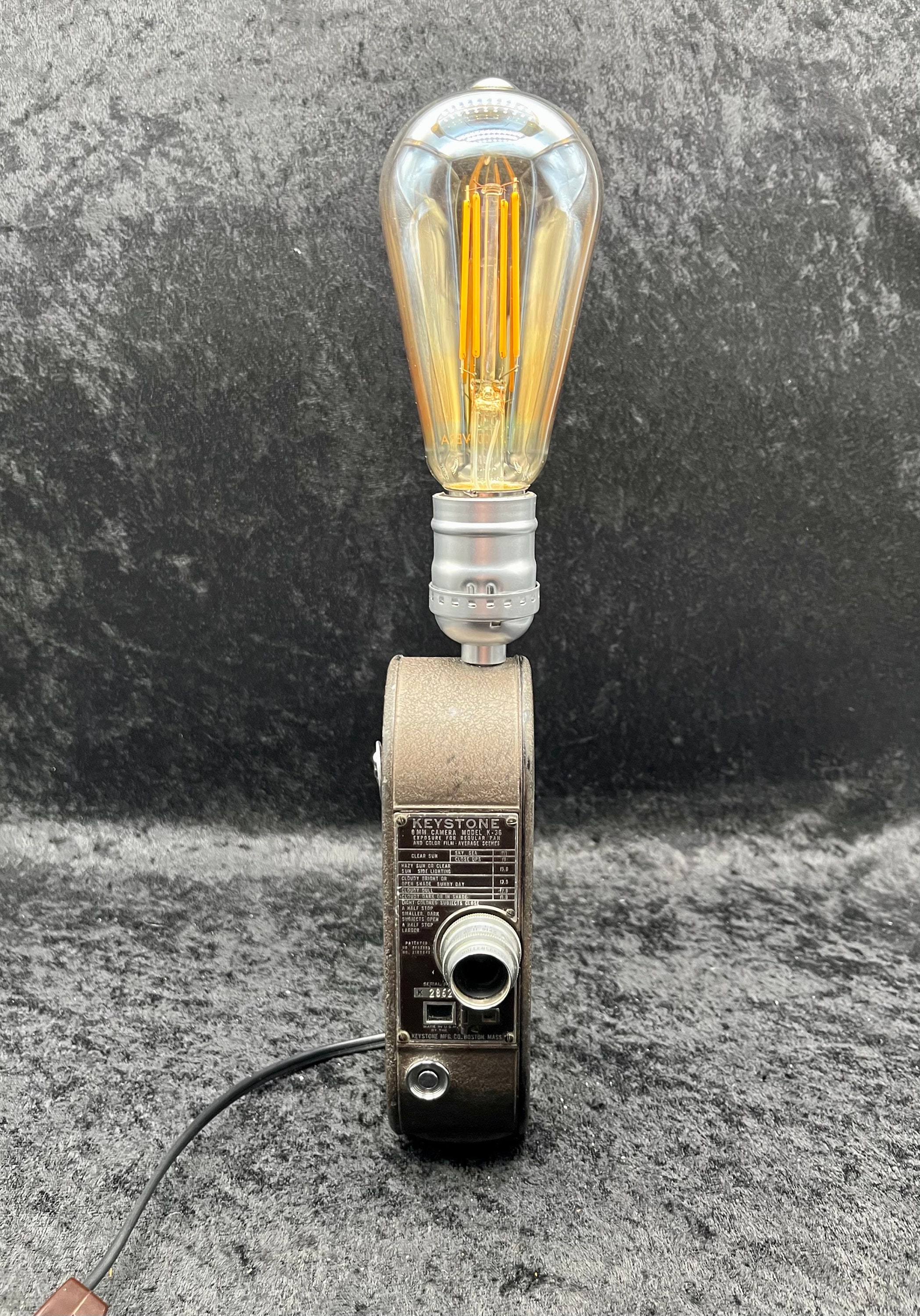 Vintage 1949 Keystone 8mm Movie Camera Lamp Etsy