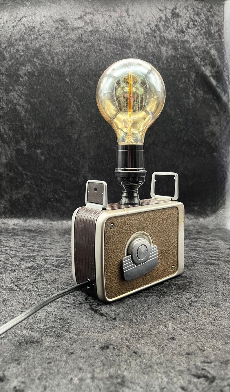 Vintage 1959 Kodak 8mm Movie Camera Lamp With Round Edison Etsy