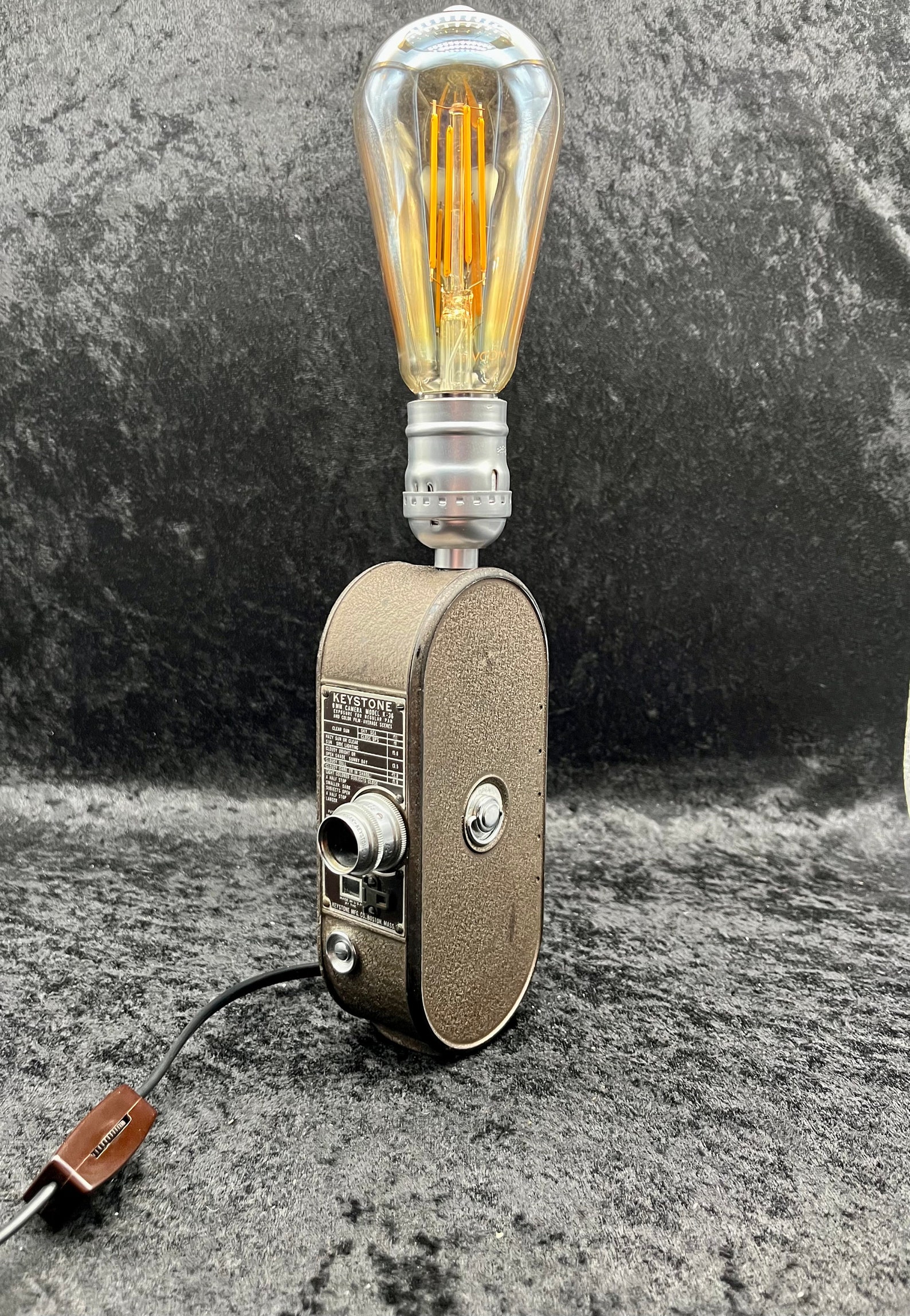 Vintage 1949 Keystone 8mm Movie Camera Lamp Etsy