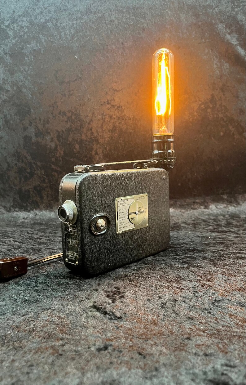 1932 Vintage Kodak 8mm Movie Camera Lamp Etsy