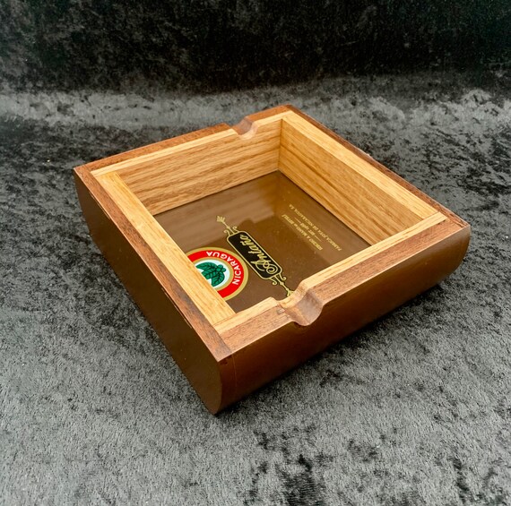 Mini Car Ashtray Wood Non-dropping Special Holder Ash Organizer - Lighters  For Men