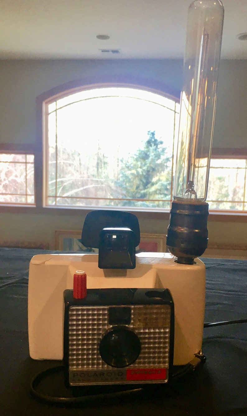 Vintage Polaroid Land Camera Lamp