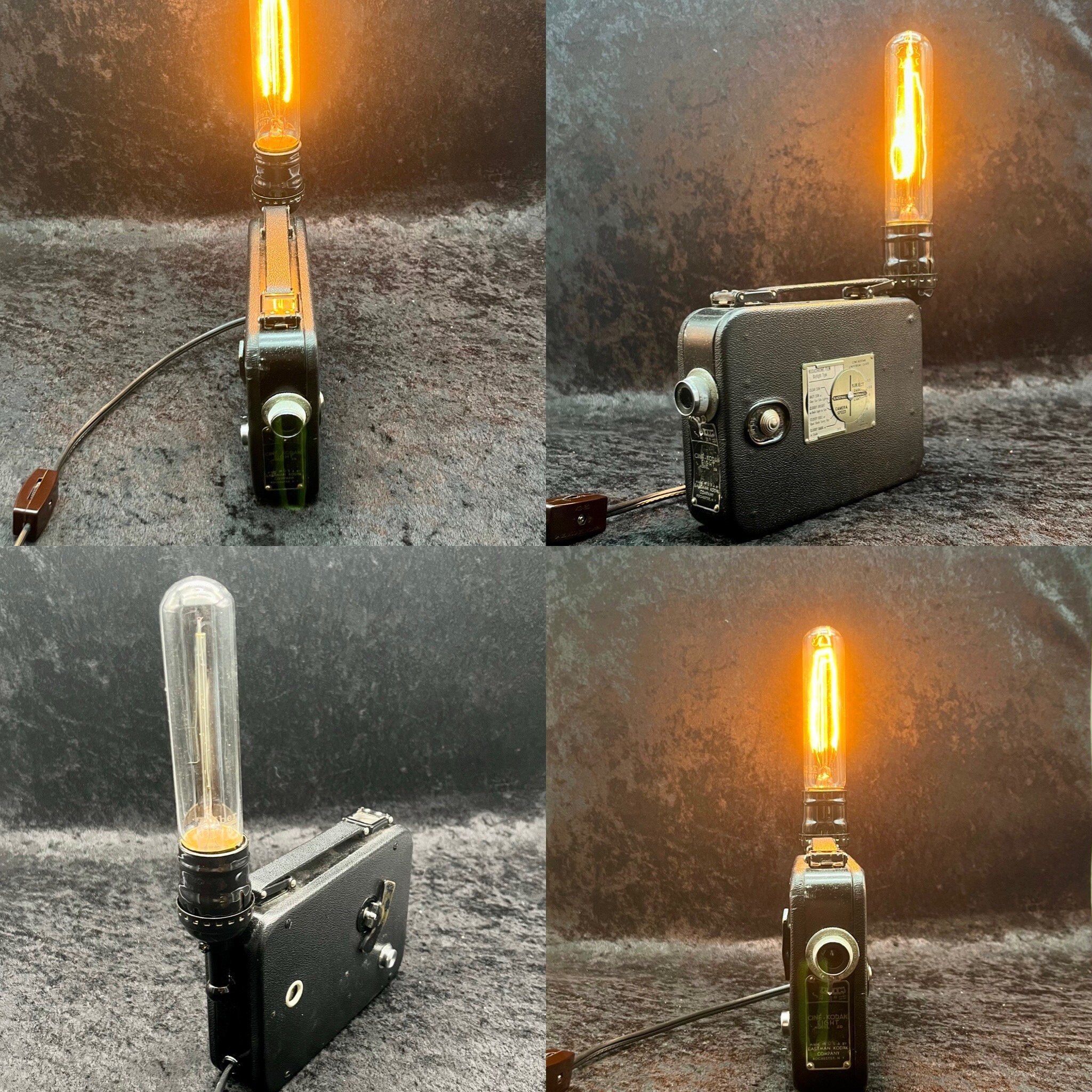 1932 Vintage Kodak 8mm Movie Camera Lamp Etsy