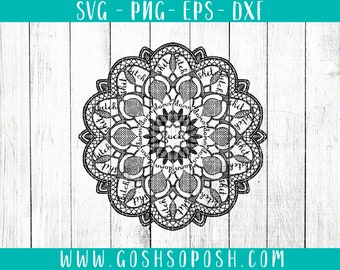 Download Cuss Word Mandala Svg Free For Silhouette - Layered SVG ...