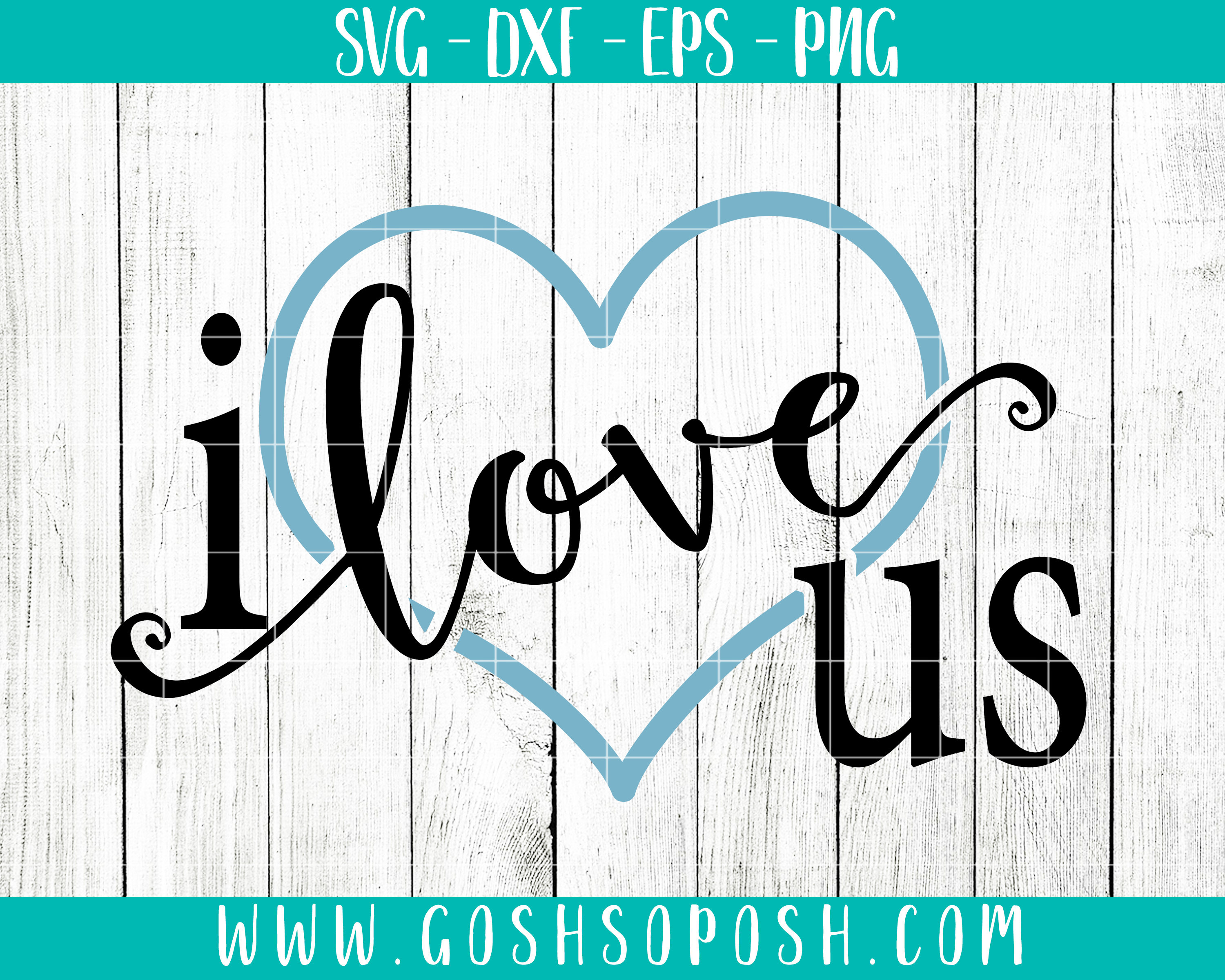 Download I Love Us SVG PNG EPS dxf Cricut Cut File Silhouette Vector | Etsy