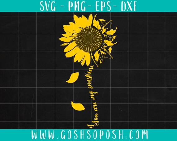 Download You are my sunshine Fishing Sunflower SVG/EPS/DFX/png | Etsy