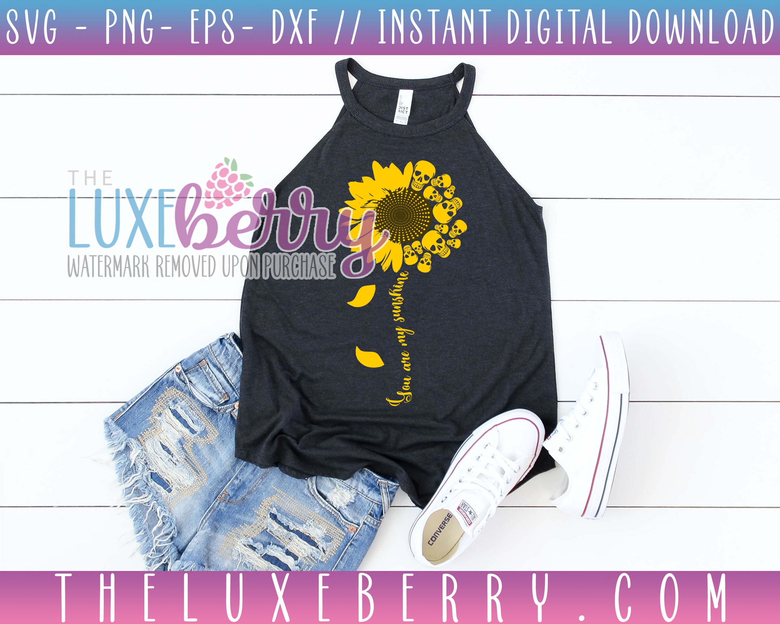 Free Free 284 Sunflower Skull Svg Free SVG PNG EPS DXF File