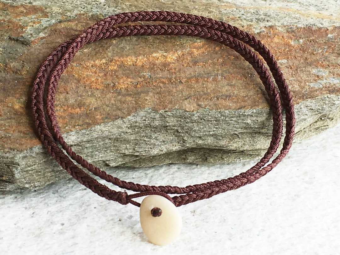 Brown Wrap Cord Bracelet, Mens Friendship Bracelet, Waterproof Jewelry