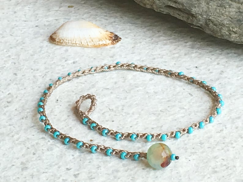 Seed Bead Anklets Ankle Bracelets for Woman Turquoise Etsy