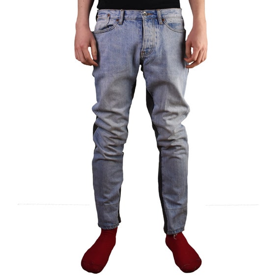 2 tone denim jeans