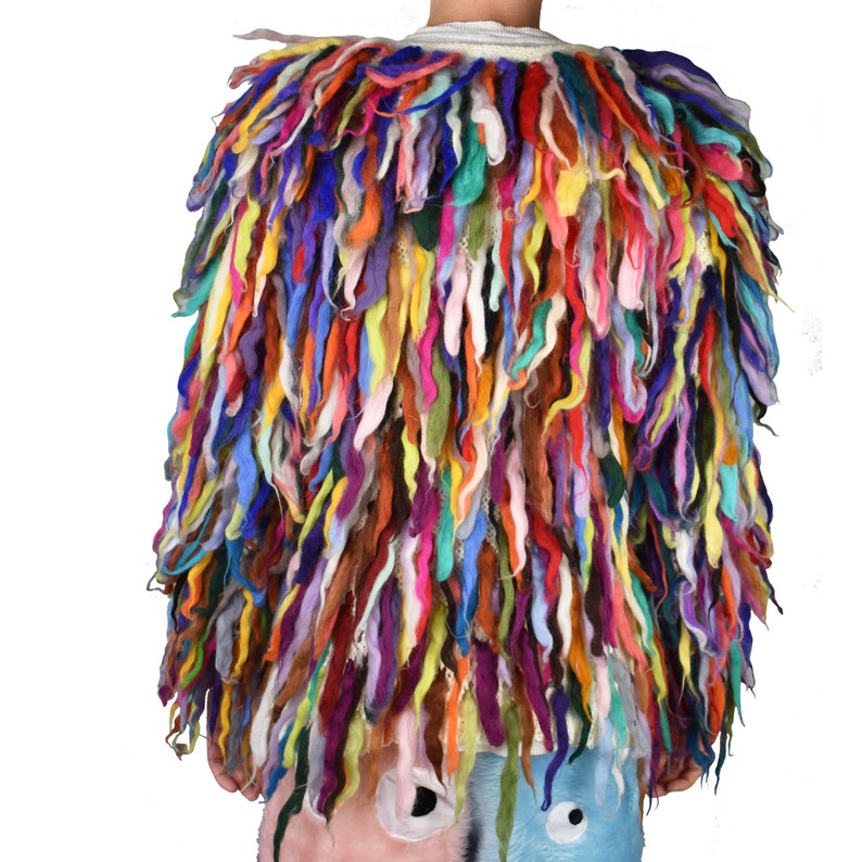 Shaggin Shaggy Rainbow Jacket - Etsy