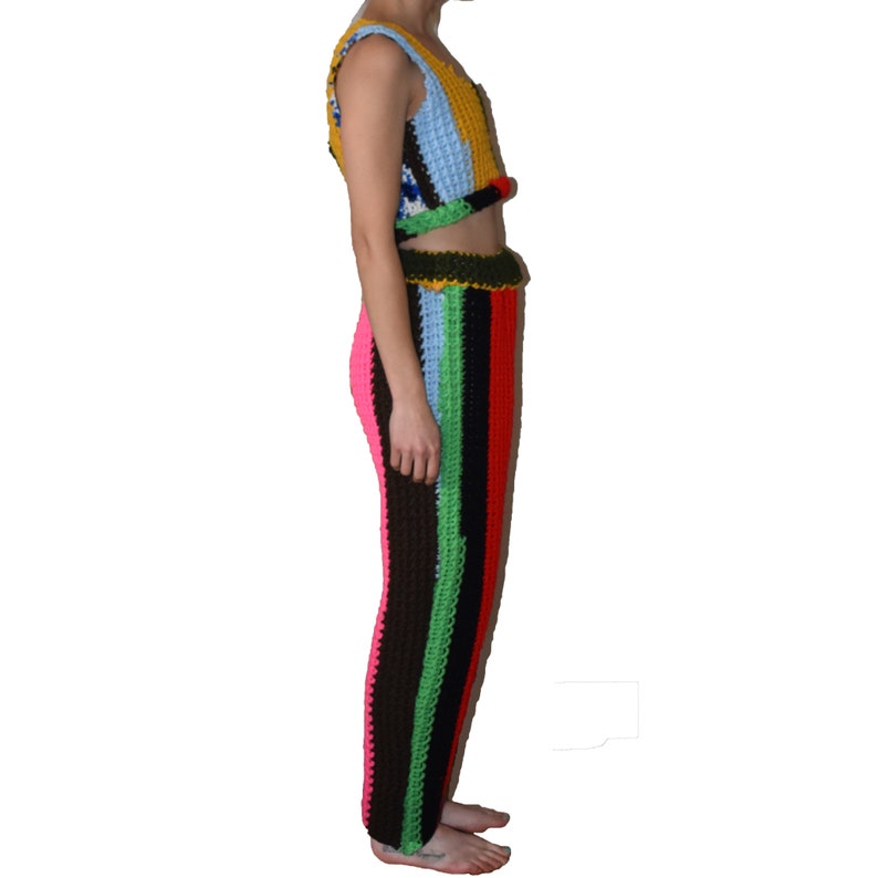rainbow cuff joggers
