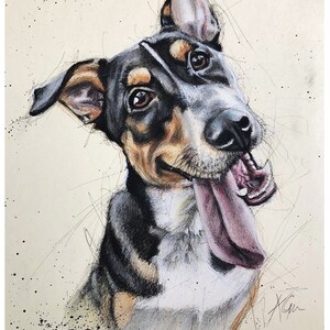 Playtime dog! A4 Art print. From the &quot;Dog Days&quot; Collection