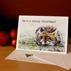 Snoozy Fox! Carte de Noel