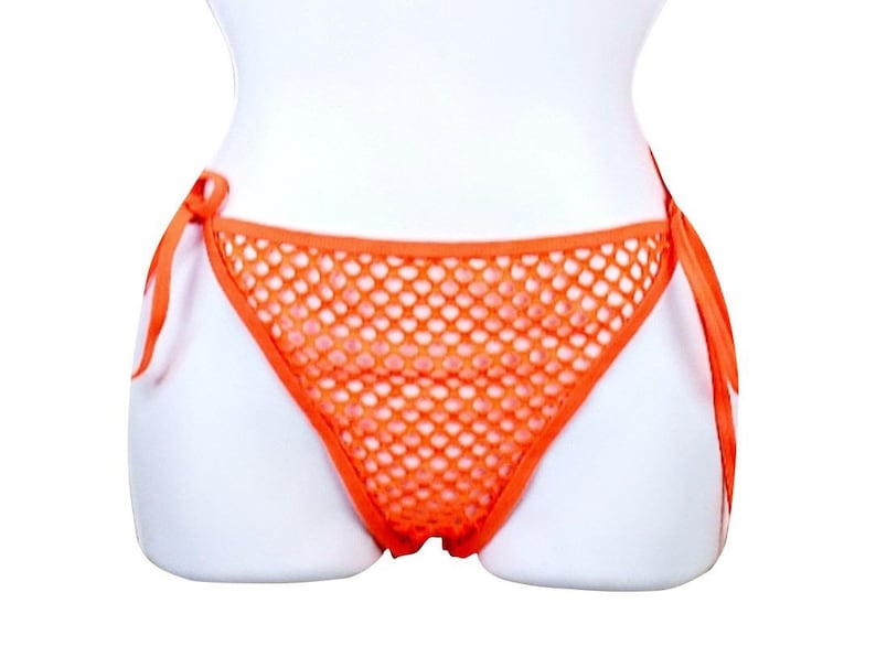 Orange Sheer Bikini Set Sheerswim Etsy