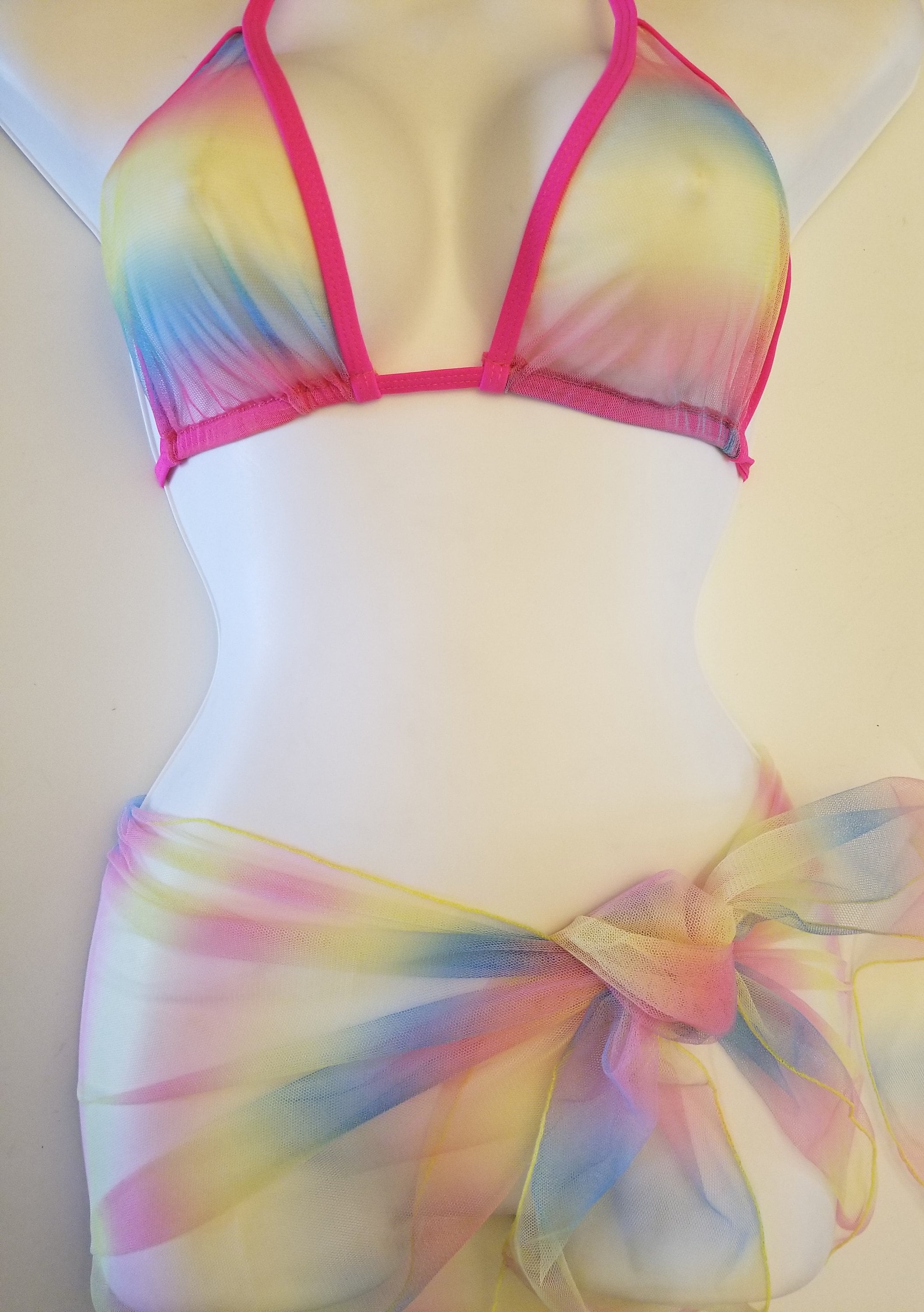 rainbow bikini set