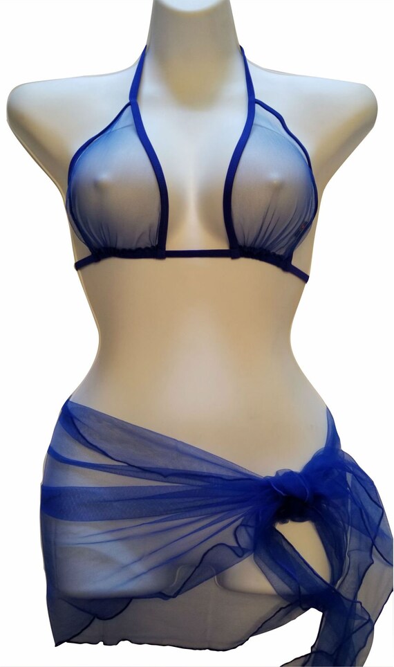 royal blue bikini top