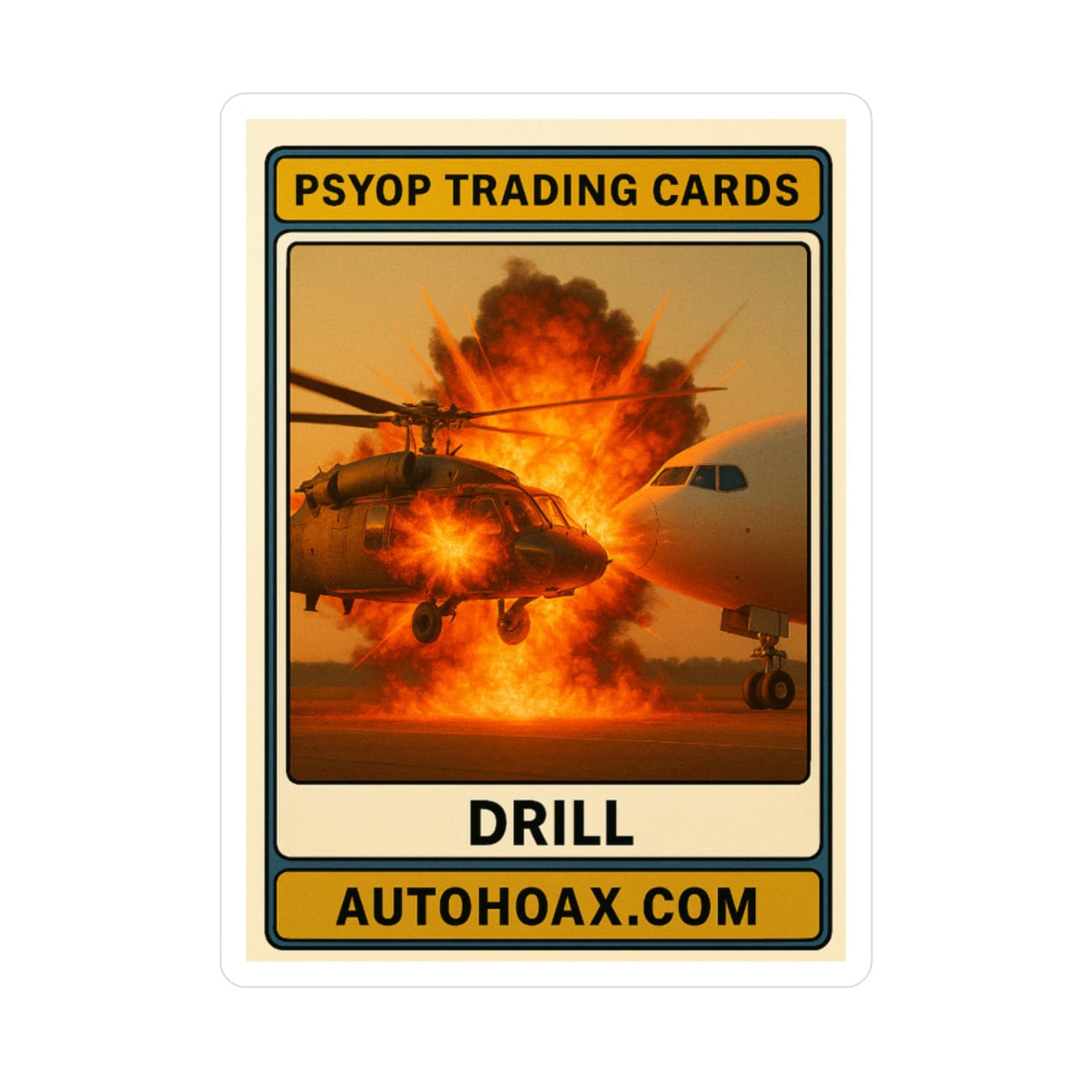 Explosive Drill Kiss Cut Vinyl Decals