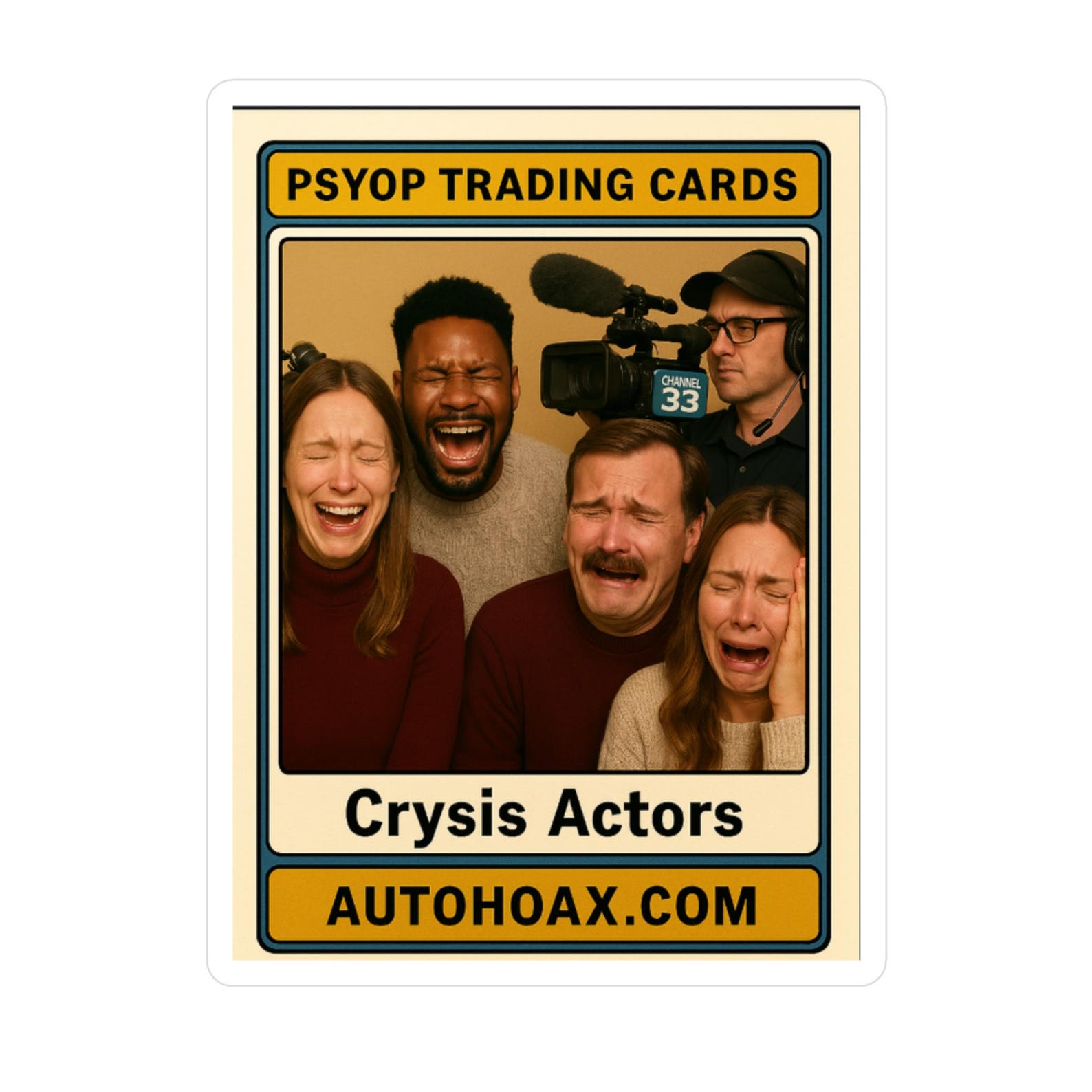 Hilarious Kiss Cut Vinyl Decals - Crysis Actors