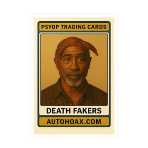 Vinyl Sticker, Psyop Sammelkarte, Death Faker Rapper, AutoHoax, Abziehbilder,