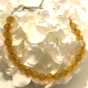 Mustard Yellow Agate interchangeable medical ID bracelet women men/ medical alert ID bracelet/ replacement gemstone detachable bracelet