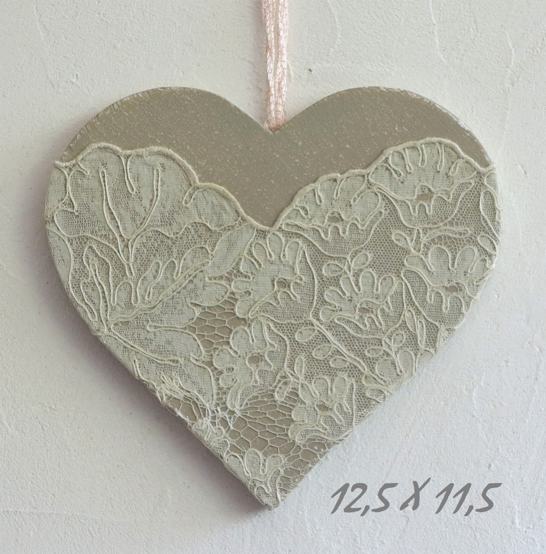 Amis Pour Toujours En Bois Shabby Chic Coeur Suspendu Plaque jute Hanger