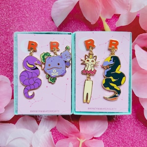 Team Rocket stud earrings [individual NOT PAIRS]