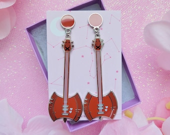 Marceline's Axe Bass stud earrings