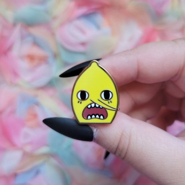 Lemongrab enamel pin