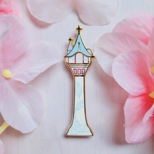 Rapunzel&#39;s Tower enamel pin