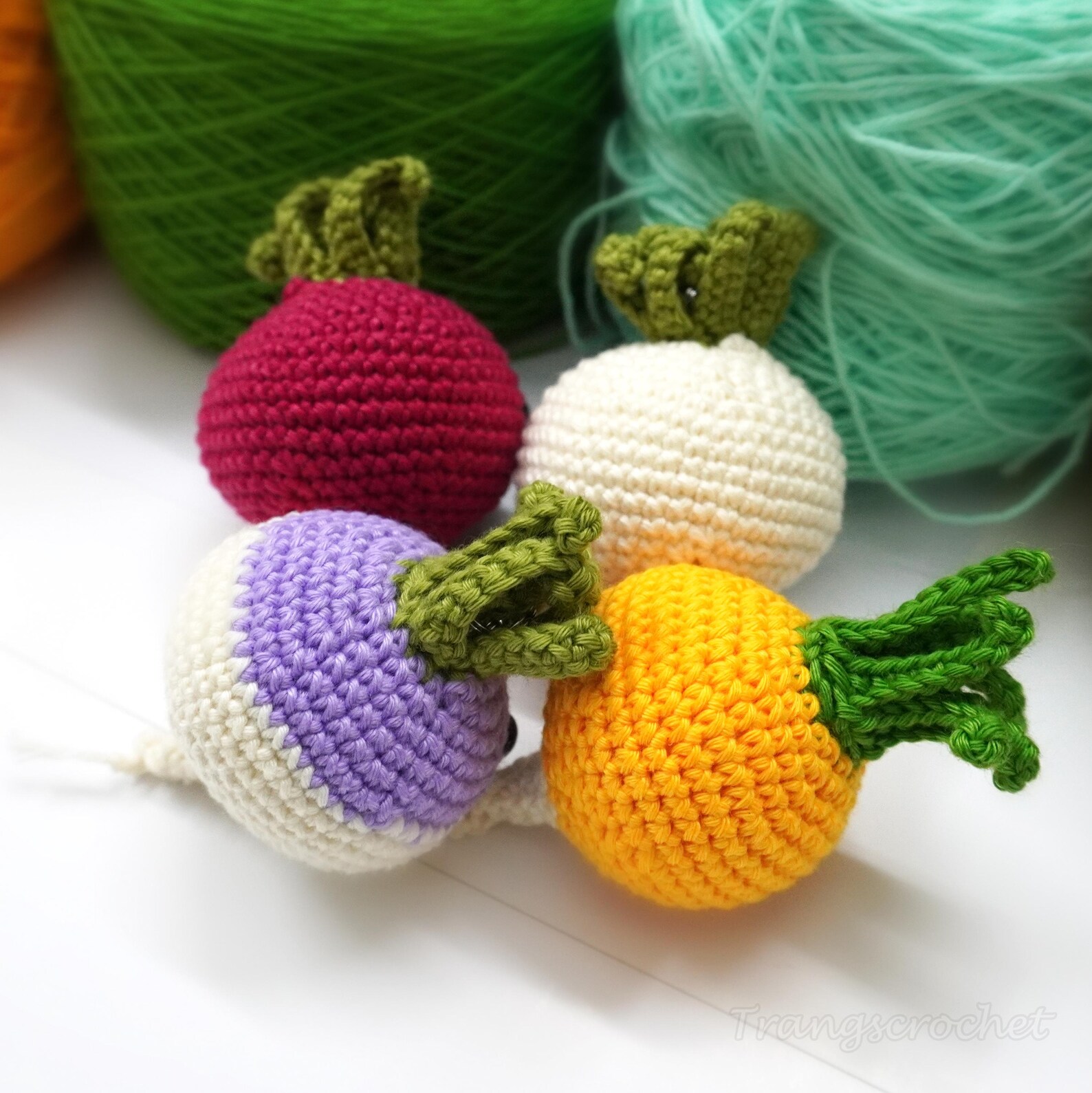 Crochet Radish Pattern – PDF Digital Download | Amigurumi Radish ...