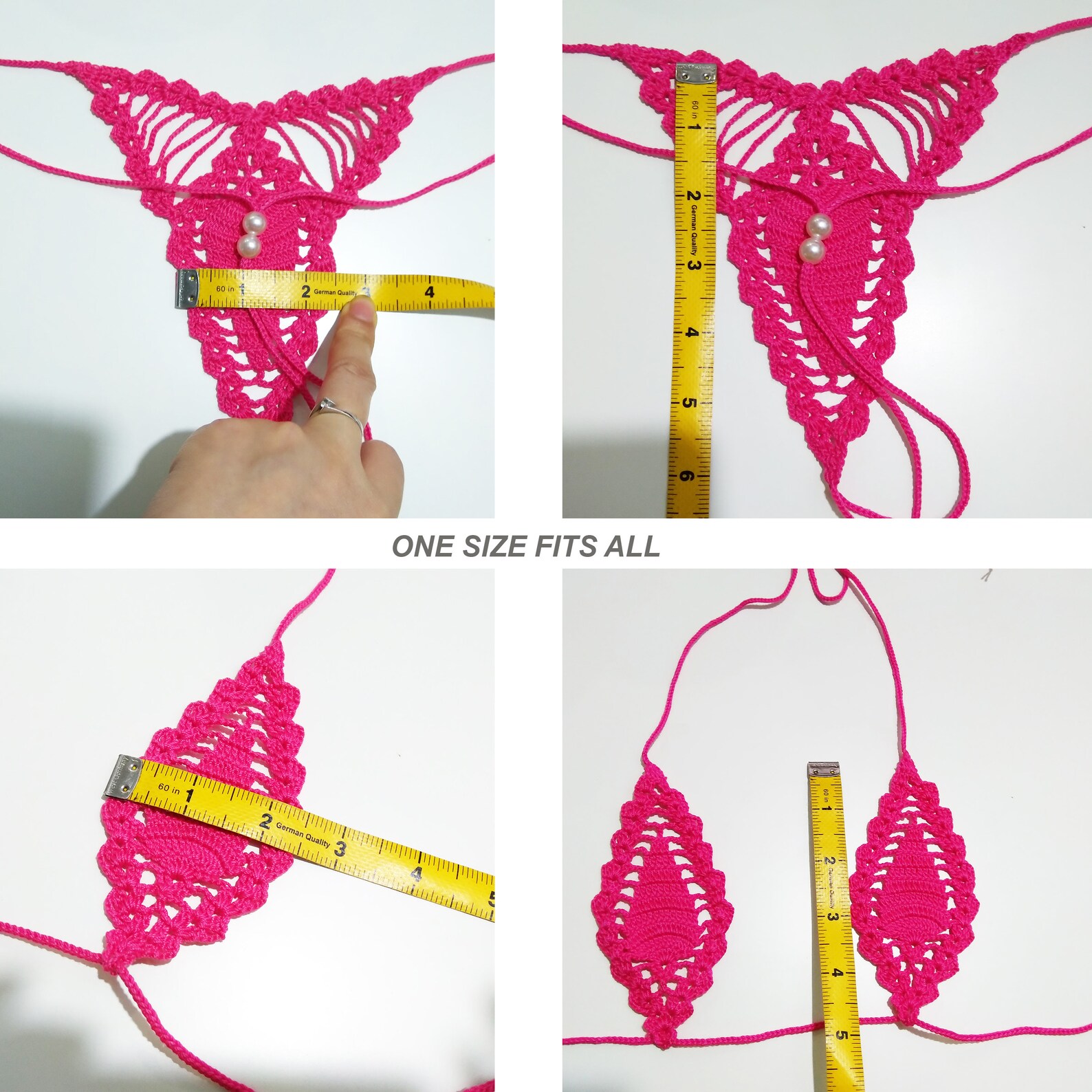 Teardrop G-string Bikini Crochet Extreme Micro Bikini | Etsy