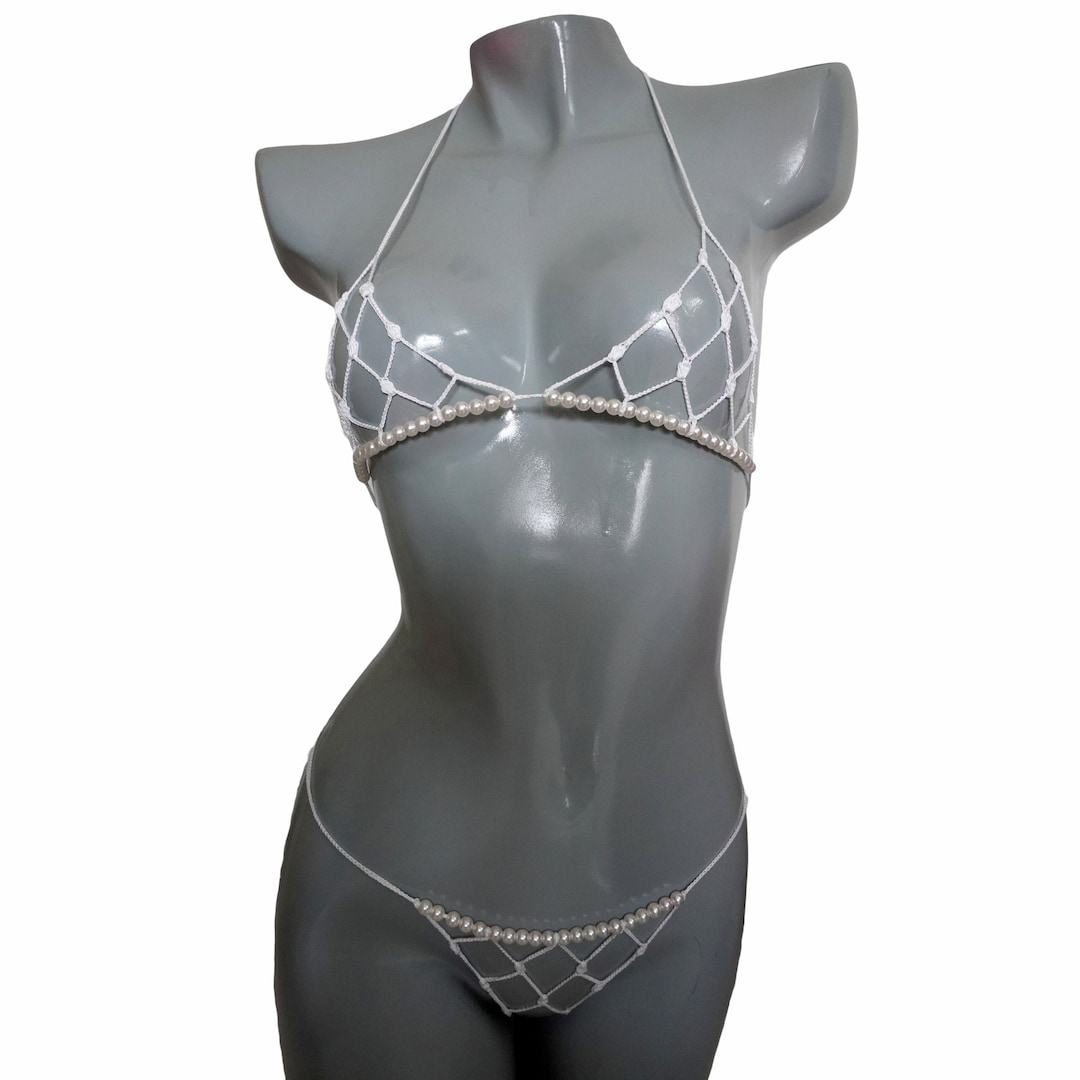 Crochet Extreme Micro G String Bikini Extreme Bikini Micro Open See 