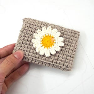 Handmade Crochet Card Holder - Crocheted Wallet for Cards - Compact Card Holder with Multiple Color Options